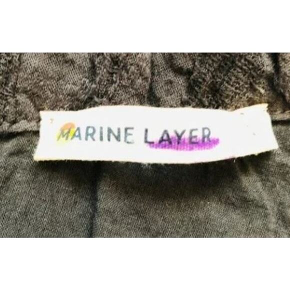 Marine Layer One Shoulder Slate Gray Dress Size Small - Picture 3 of 4